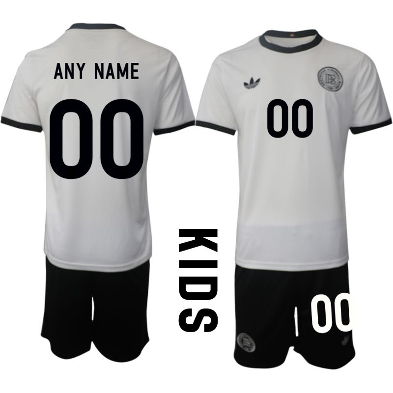 Youth 2025-2026 Season Germany home white customized Soccer Jersey->customized soccer jersey->Custom Jersey